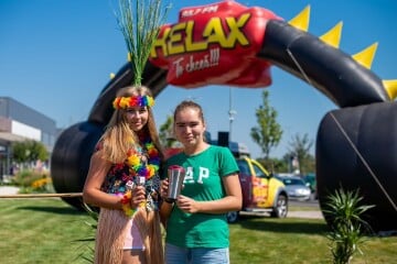 Hawaii party s rádiem Helax v Outlet Aréně Morávia